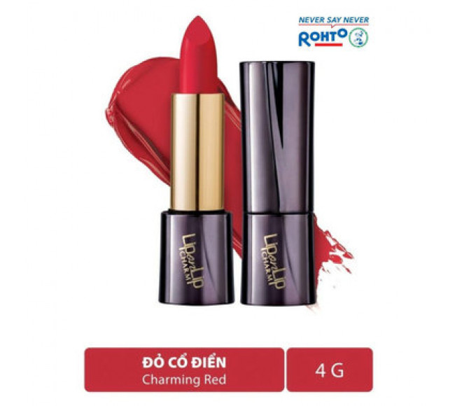 Son lì collagen siêu mịn lip on lip charm 4gr - đỏ cổ điển