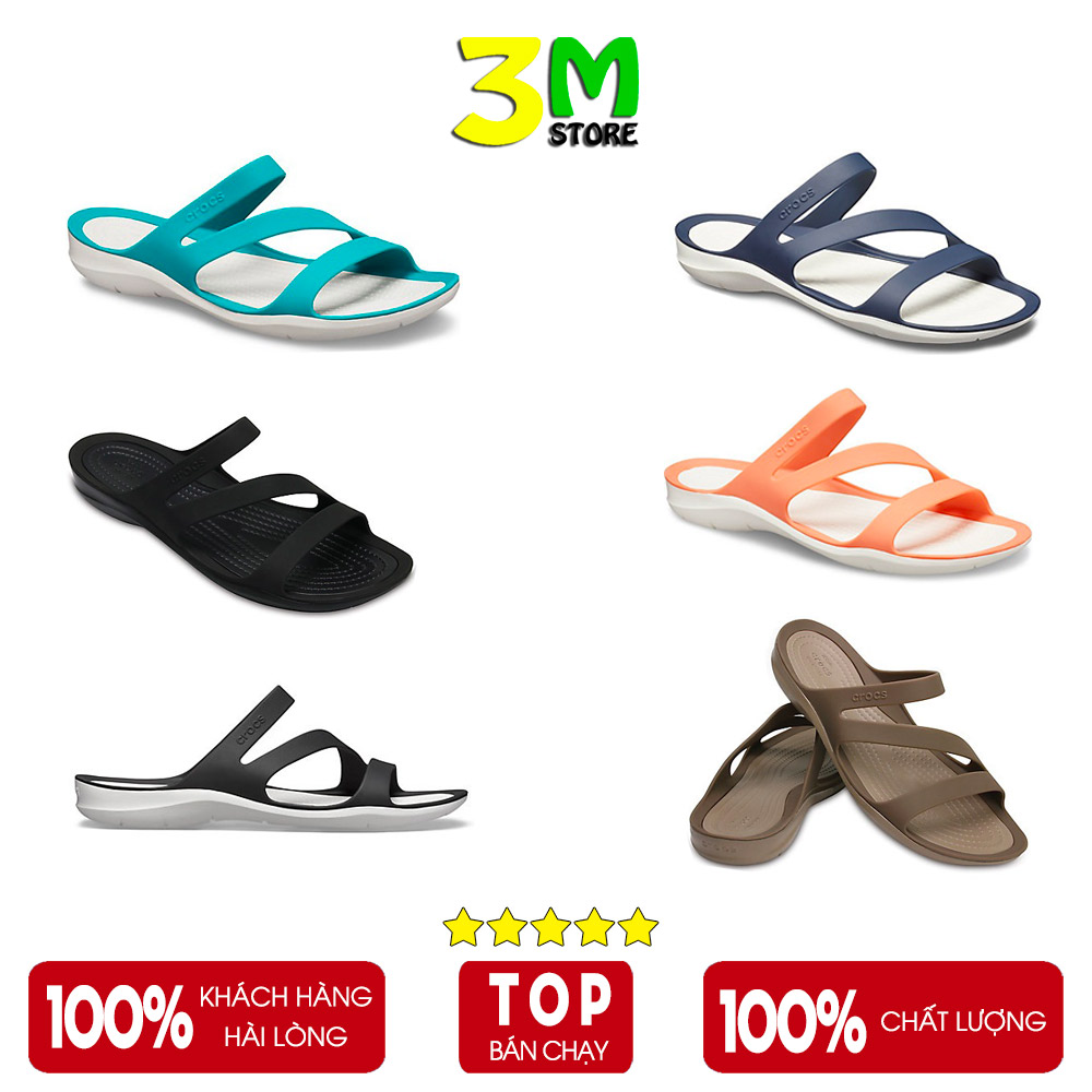 [HCM]Dép Quai Ngang Dép Lê Cross Swiftwater Cho Nữ Full Tag Hộp Đẹp Êm Bền Nhẹ Cao Cấp Nhiều Màu