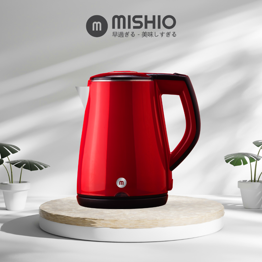 Thanh lý trưng bày - ấm đun siêu tốc mishio mk259 1500w 1.7 lít inox 304