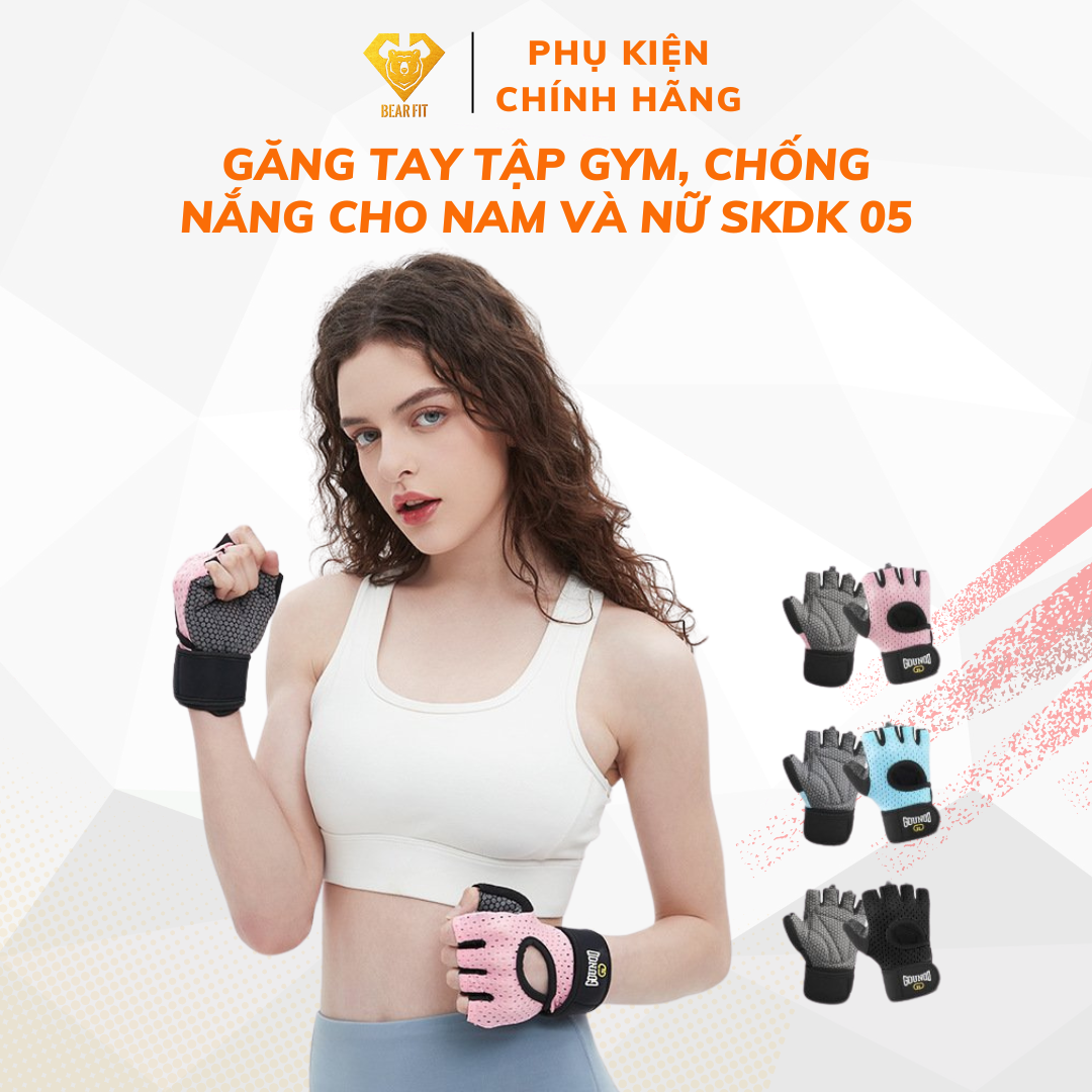 Găng Tay Tập Gym Chính Hãng SKDK 05 | Găng Tay Thời Trang Cao Cấp