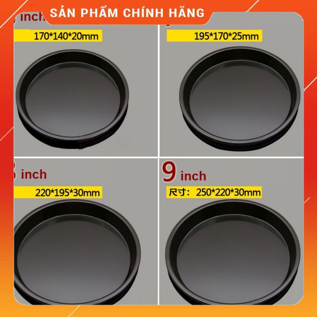 Khuôn bánh pizza chống dính 6 7 8 inch