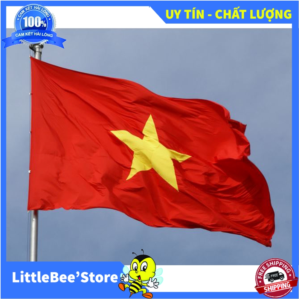 Cờ Tổ Quốc Bằng Vải Đẹp , May Chắc Chắn - Quốc Kỳ Treo Trong Các Dịp Lễ Tết, Lễ Hội - Mừng Chiến Thắng Đội Tuyển Việt Nam - Kích Thước 1.2mx0.8m