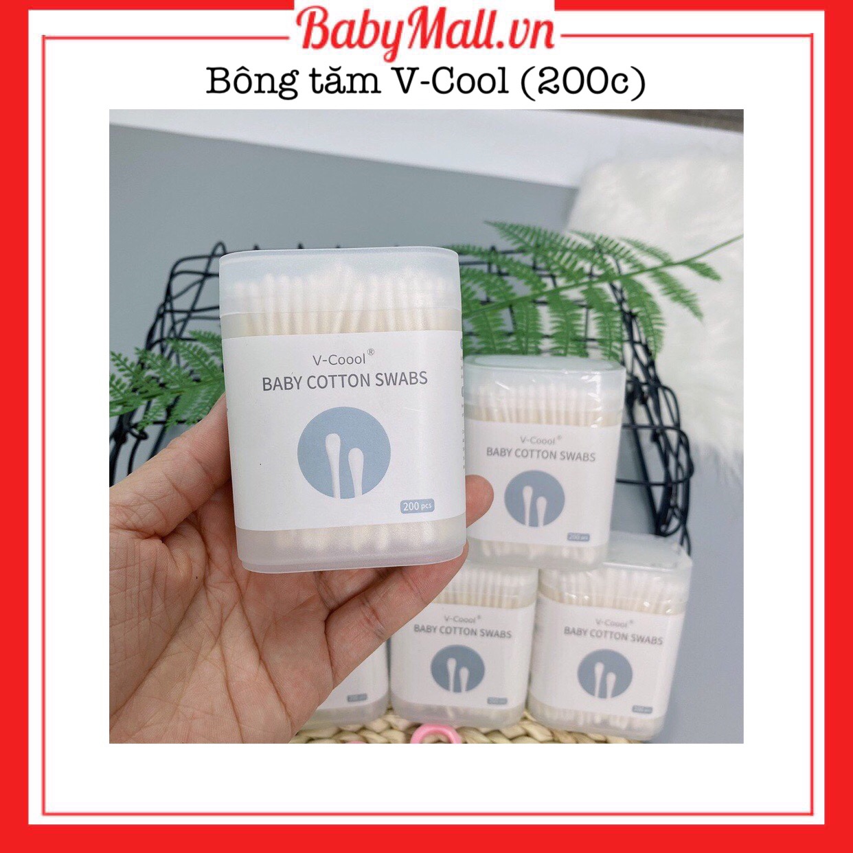Bông tăm V-Coool Babymall.vn