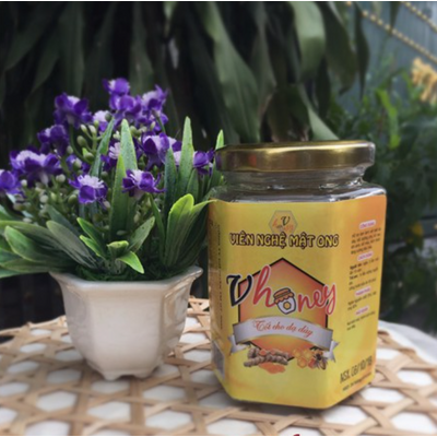 Viên nghệ vàng mật ong vhoney - hủ 150gr