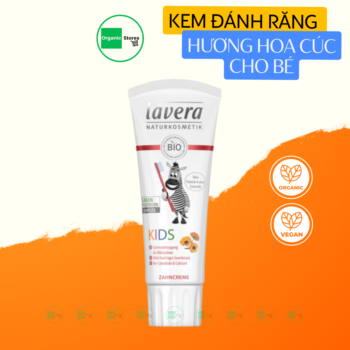 Kem đánh răng cho bé hương hoa cúc 75ml - Lavera