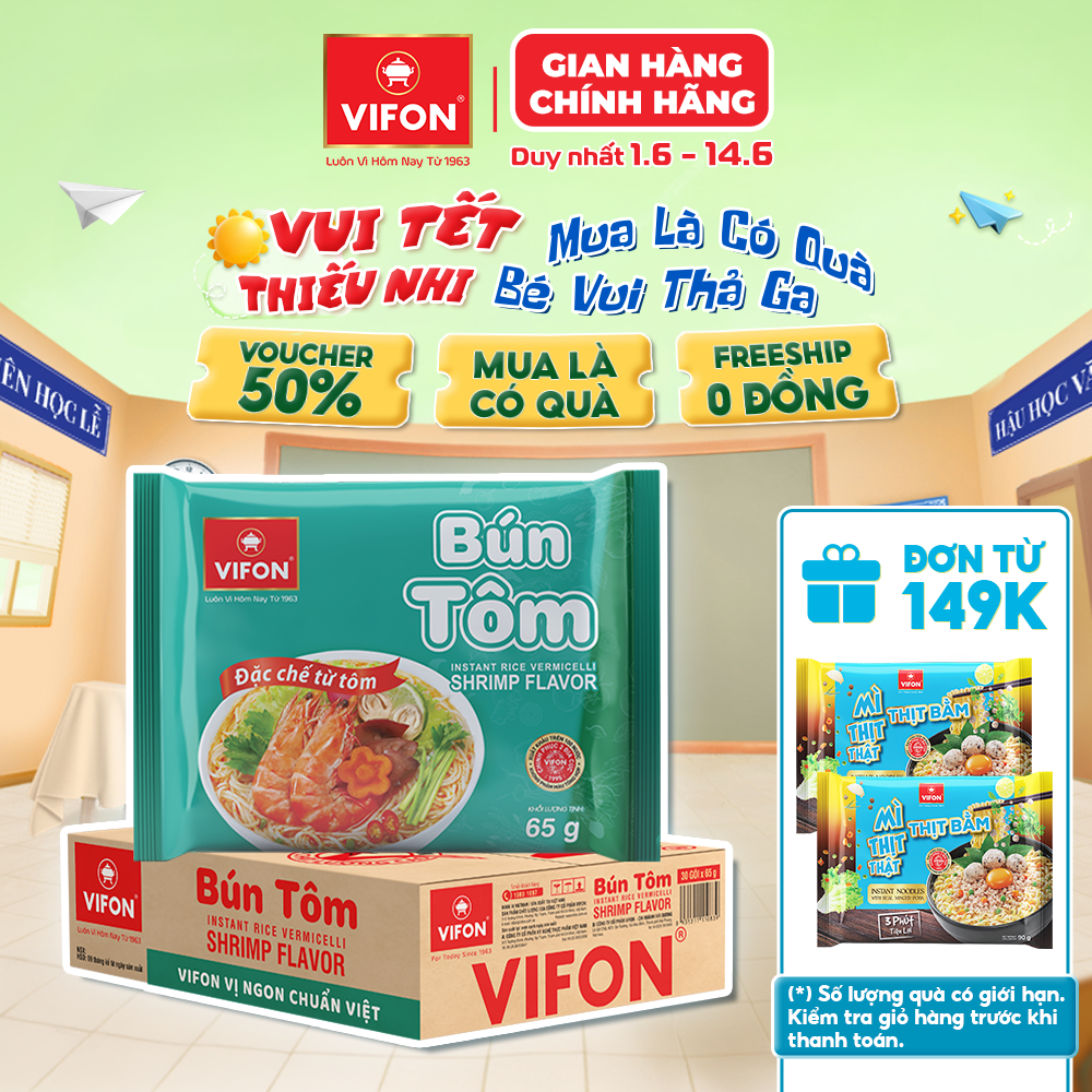 Bún tôm vifon 65gr/gói
