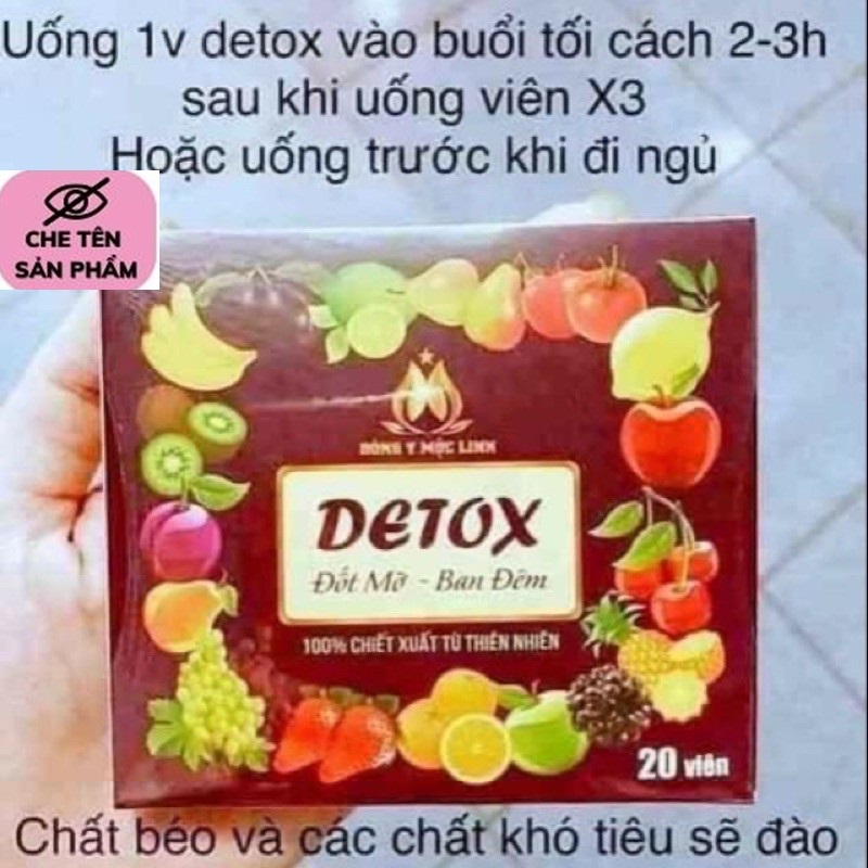 Detox thải mỡ ban đêm đông y mộc linh