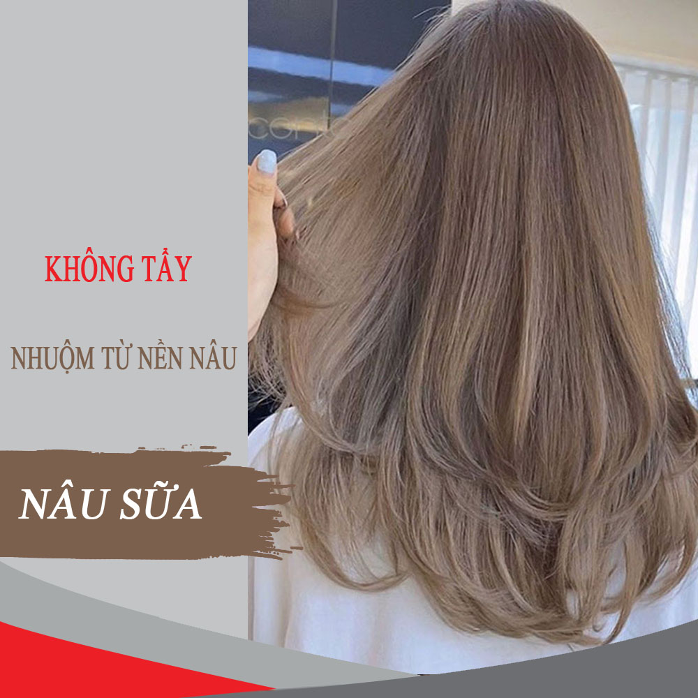 Tuýp nhuộm tóc tại nhà nâu sữa không tẩy: Bạn muốn giữ cho mái tóc của mình luôn được tươi mới mà không cần phải đến tiệm làm tóc? Hãy thử ngay tuýp nhuộm tóc tại nhà nâu sữa mới nhất của năm