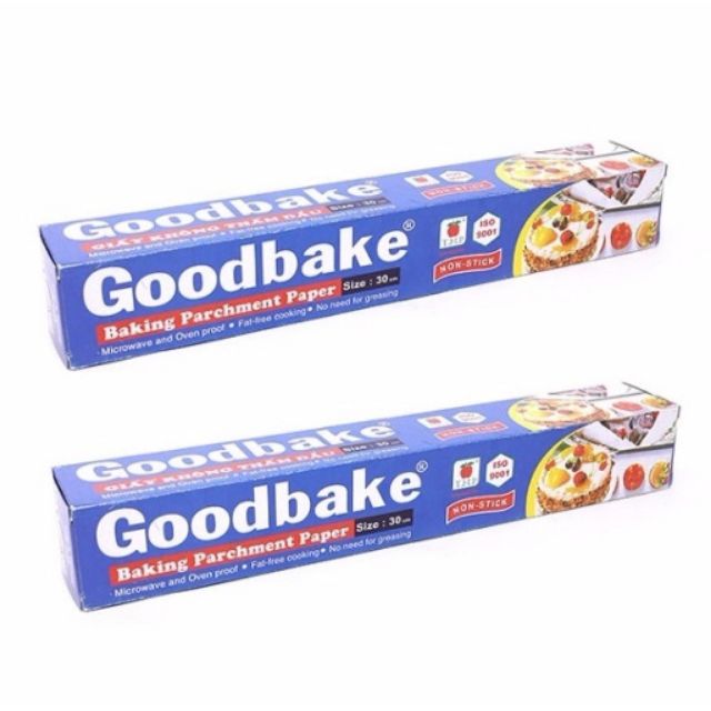 [HCM]Bộ 2 Giấy Không Thấm Dầu / Giấy Nướng Bánh Goodbake GB30 (30cm x 5m)