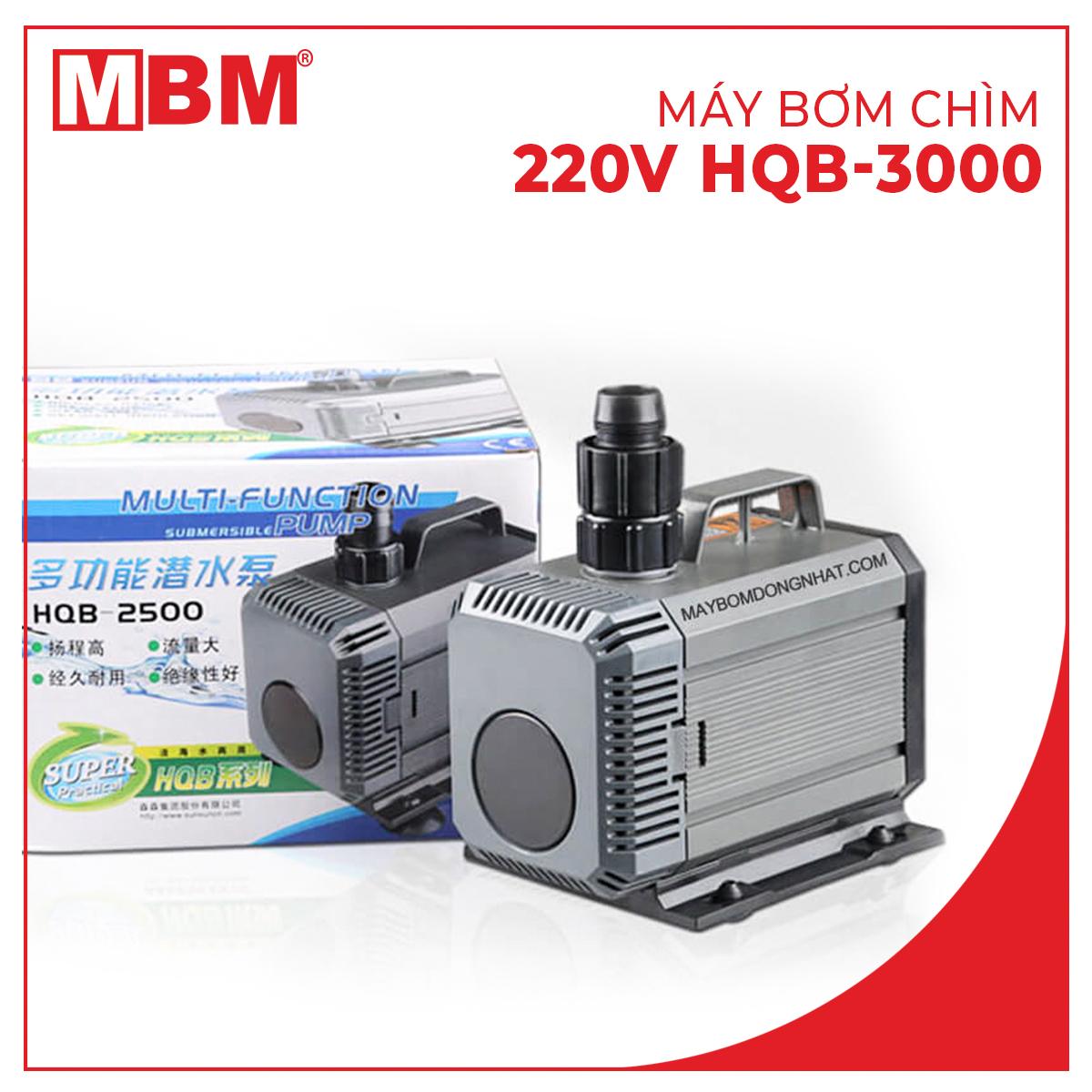 Máy bơm chìm hồ cá 220v hqb3000 máy bơm nước thả chìm máy bơm chìm điện 220v máy bơm chìm tiểu cảnh máy bơm chìm đẩy cao máy bơm chìm gia đình - máy bơm tiện lợi