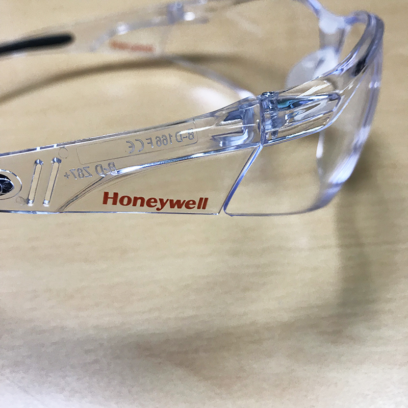 Kính bảo hộ Honeywell A800 màu trắng, kính chính hãng chống bụi, chống trầy xước, chống tia cực tím