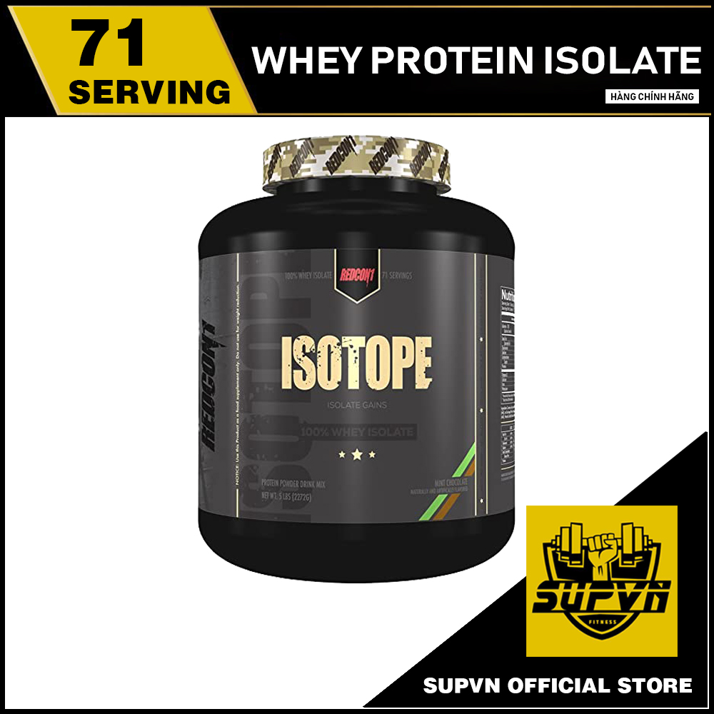 Whey Protein Isolate Isotope Redcon1 5lbs - Sữa tăng cơ bổ sung Protein giúp phát triển cơ bắp Iso Tope Redcon1