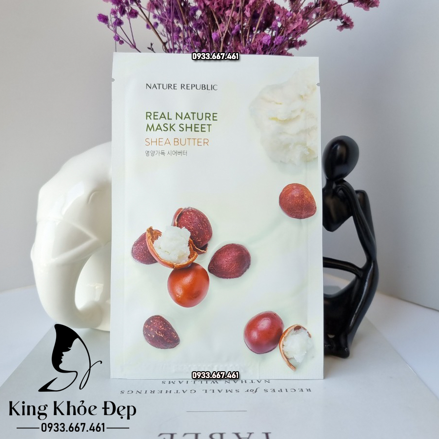 Mặt Nạ Nature Republic Real Nature Mask Sheet Shea Butter 10 Miếng