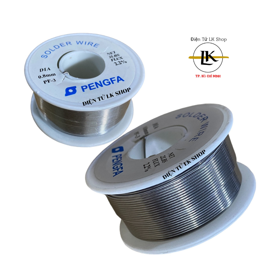 Chì hàn thiếc hàn pengfa size 0.8mm loại cuộn 100g - điện tử lk shop