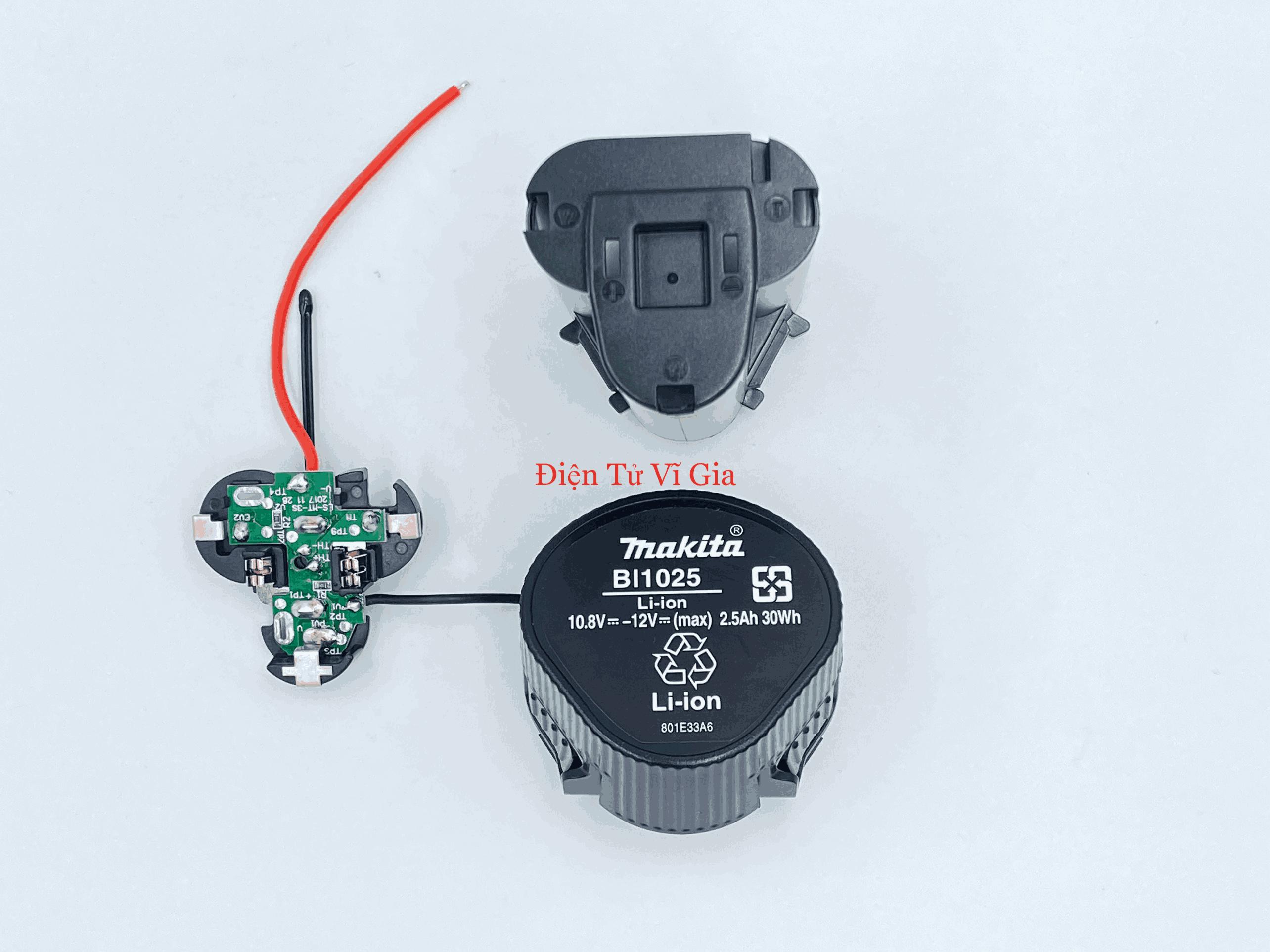 Vỏ Mạch Pin Makita 10.8V - Dùng cho máy Makita và Sạc Makita hãng