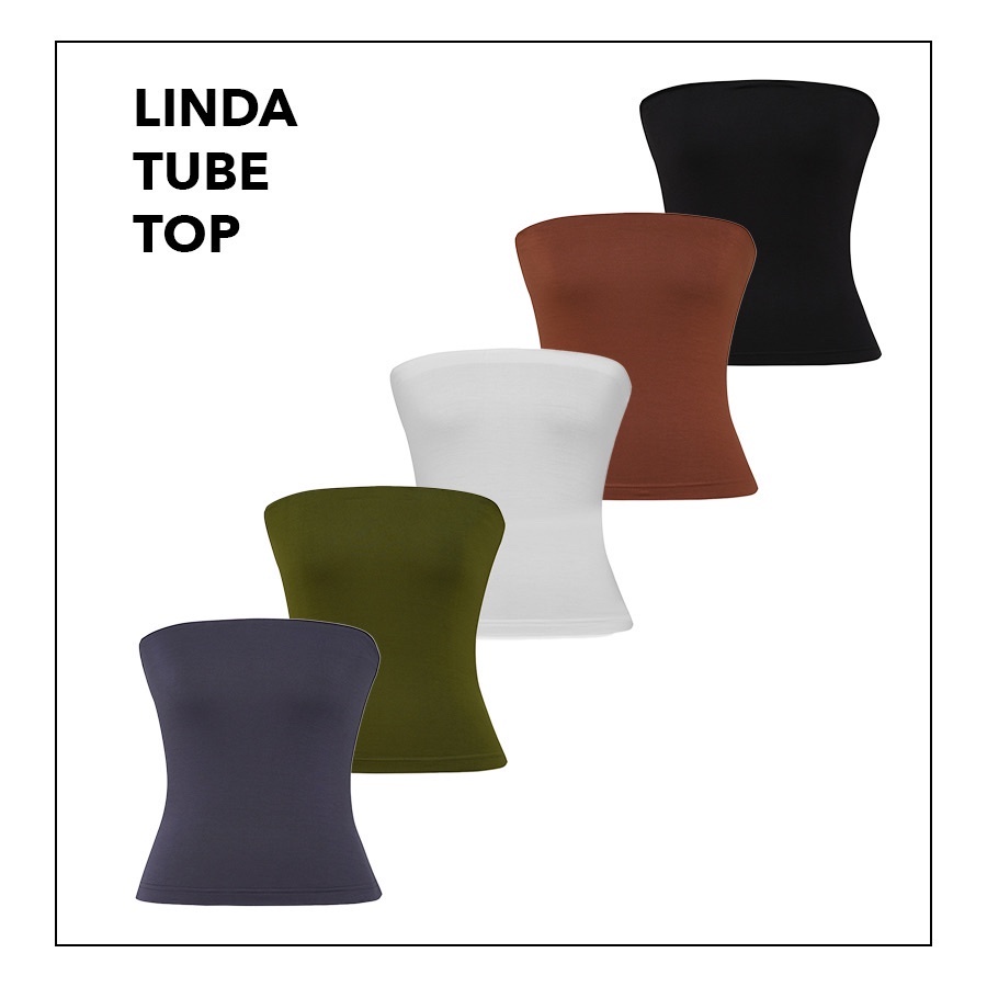 Áo ống thun mềm viền chun basic Áo quây thun Mia Ritta Áo quây ngực chắc chắn Linda Tube Top A2124