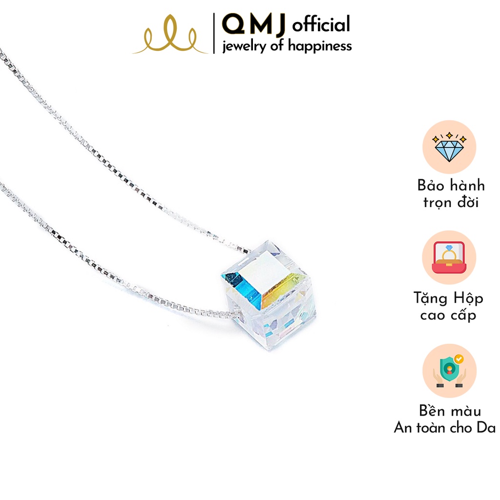 QMJ Dây chuyền phale lấp lánh đá bảy màu được gia công vô cùng tỉ mỉ, kỹ lưỡng tạo nên mẫu dây chuyền hoàn hảo, vòng cổ thời trang nữ đẹp - QDL0503
