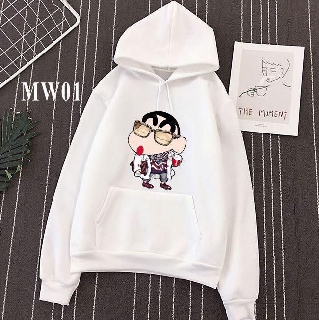 Áo hoodie unisex shin chan có bigsize