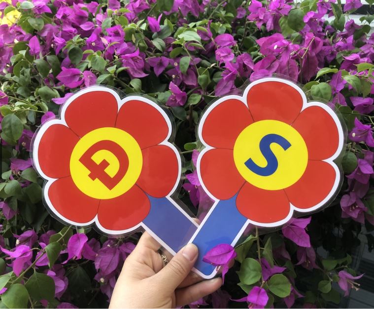 Thẻ đúng - sai in 2 mặt ,1 mặt đúng,1 mặt sai