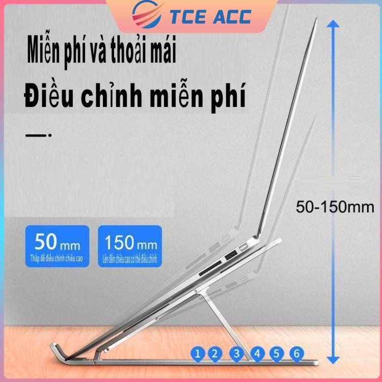 Giá đỡ Laptop , MacBook , Ultrabook ,iPad chất liệu bằng nhôm điều chỉnh độ cao , Tản nhiệt,Xách tay,Tặng kèm túi đựng