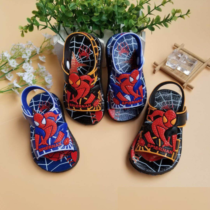 [HCM]Dép quai hậu cho bé trai sandal bé trai spiernan siêu nhân nhện