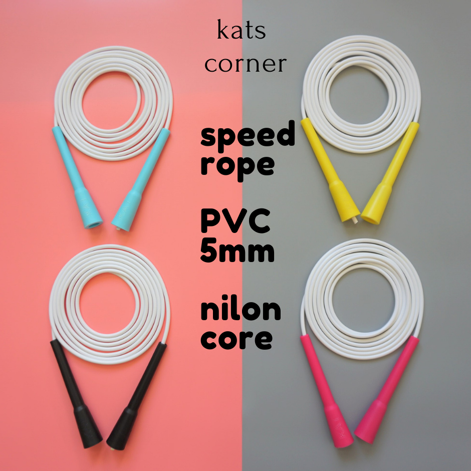 Dây nhảy tốc độ PVC 5mm lõi nylon, dây nhảy thể thao - Speed rope