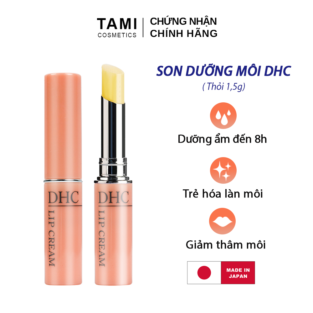 Son dưỡng môi DHC Nhật Bản Lip Cream dưỡng ẩm, giảm thâm, giúp căng mọng son dưỡng môi không màu TA-DHCM-LIP