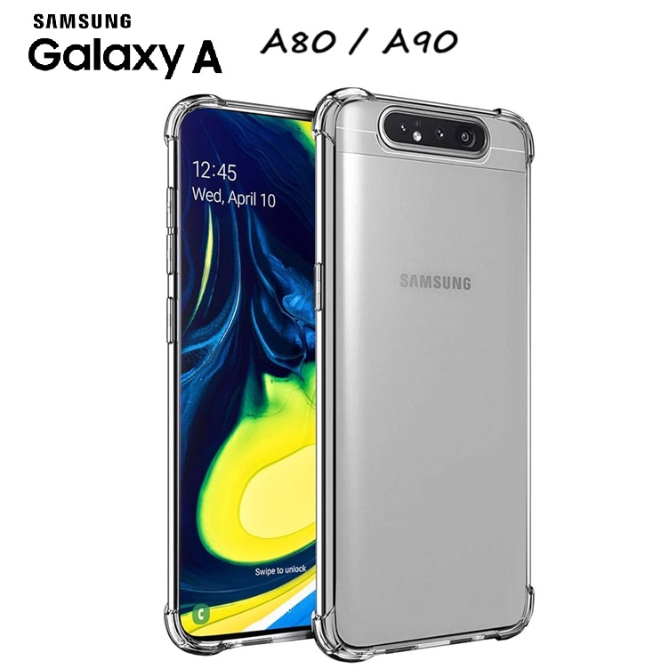 Ốp Samsung A80 / A90 - Dẻo Trong Chống Sốc Bảo Vệ Camera