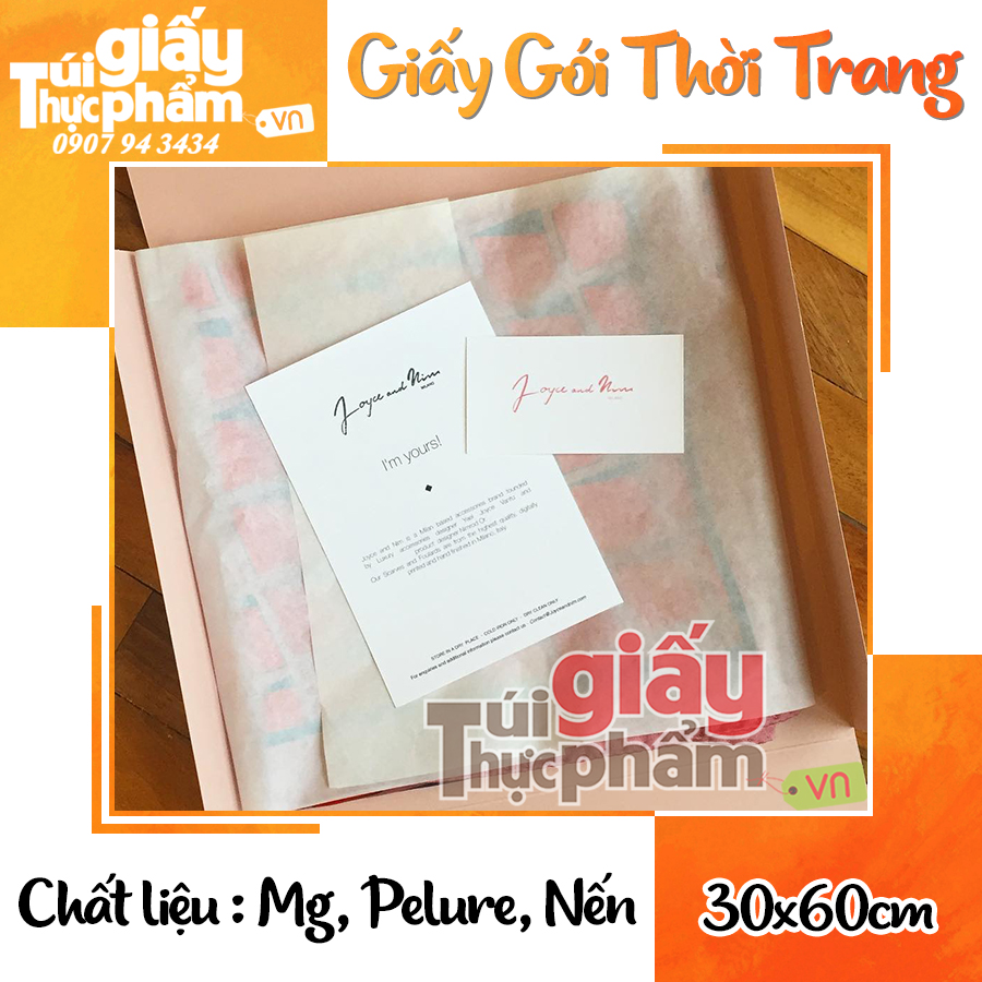 Giấy Gói Nến, Pelure & Mg  Gói Thời Trang Phụ Kiện (1000 tờ  / 30x60cm / 17~40gsm)