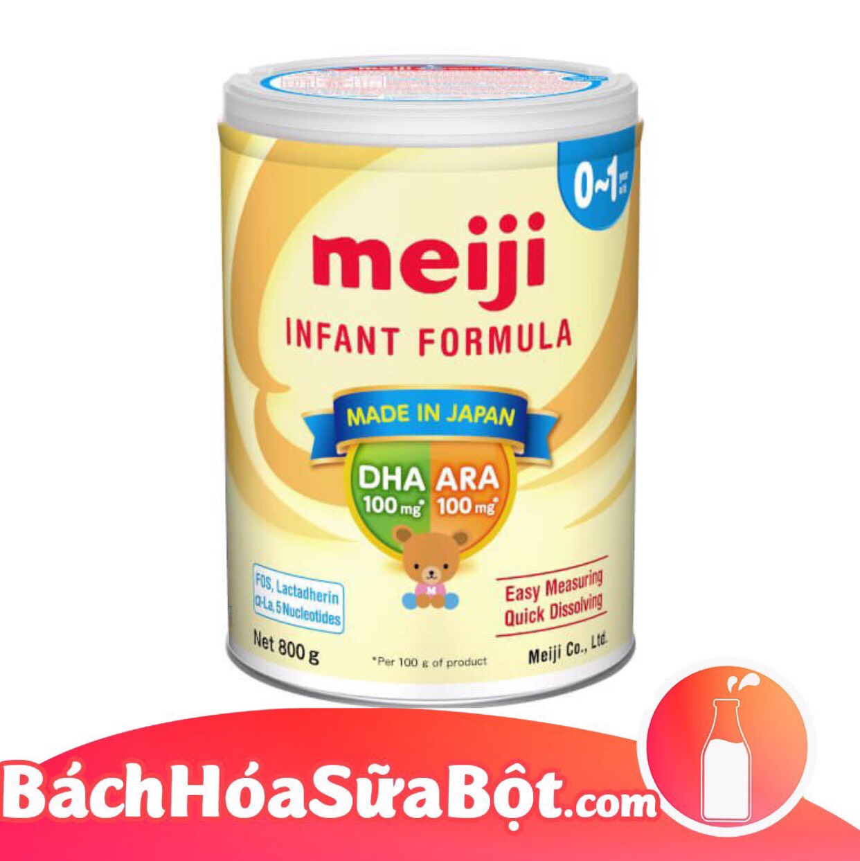 Sữa bột Meiji Infant Formula 800g (Dành cho trẻ từ 0 - 1 tuổi)