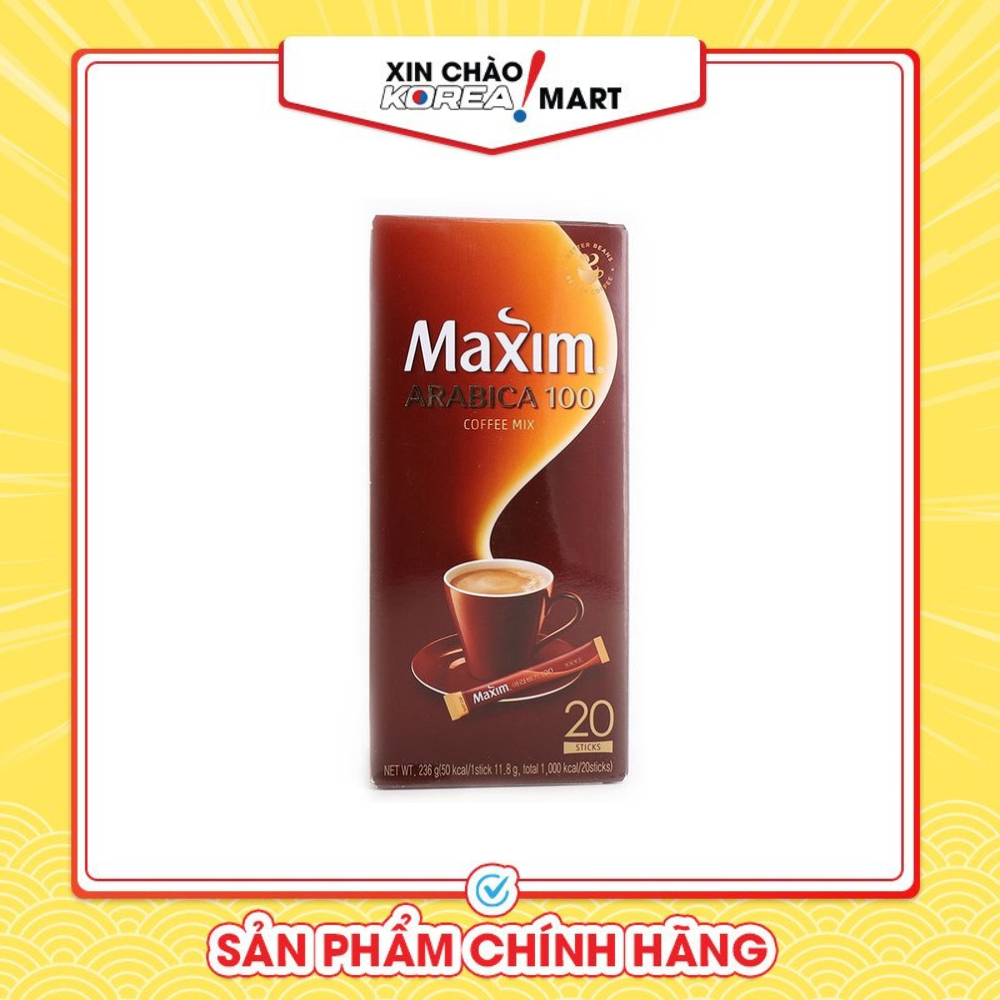 Cà phê Maxim Arabica 20 gói Xin chào Korea Mart