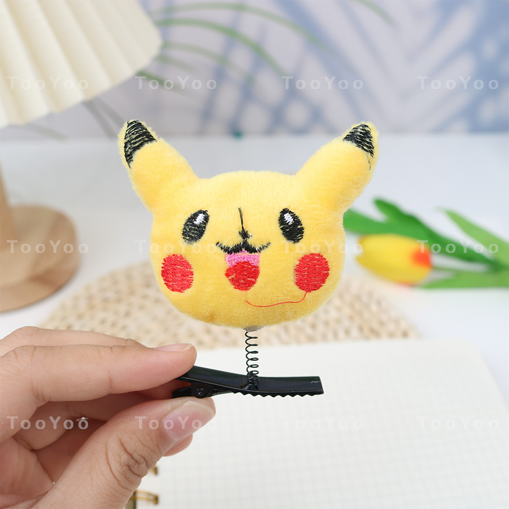 Kẹp tóc lò xo pikachu dễ thương cute tooyoo bk00076