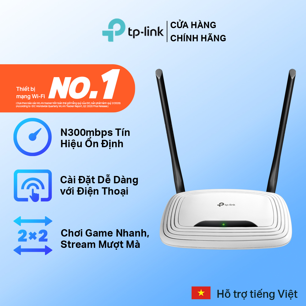  Bộ Phát Wifi TP-Link TL-WR841N Chuẩn N 300Mbps - Hãng phân phối chính thức 