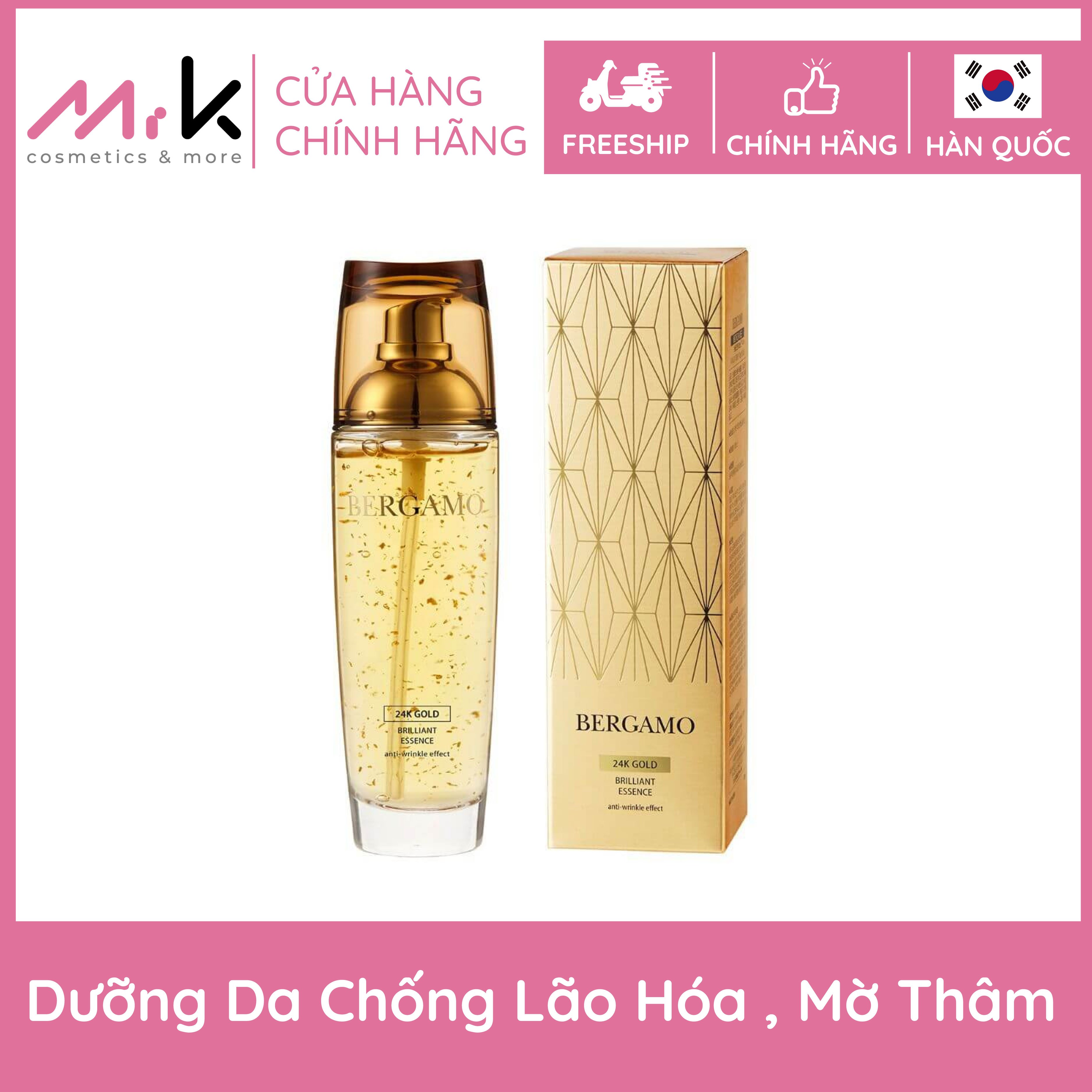 Tinh Chất Dưỡng Da Nâng Cơ Vàng Bergamo 24K Gold Brilliant Essence chính hãng Hàn Quốc, 110ml