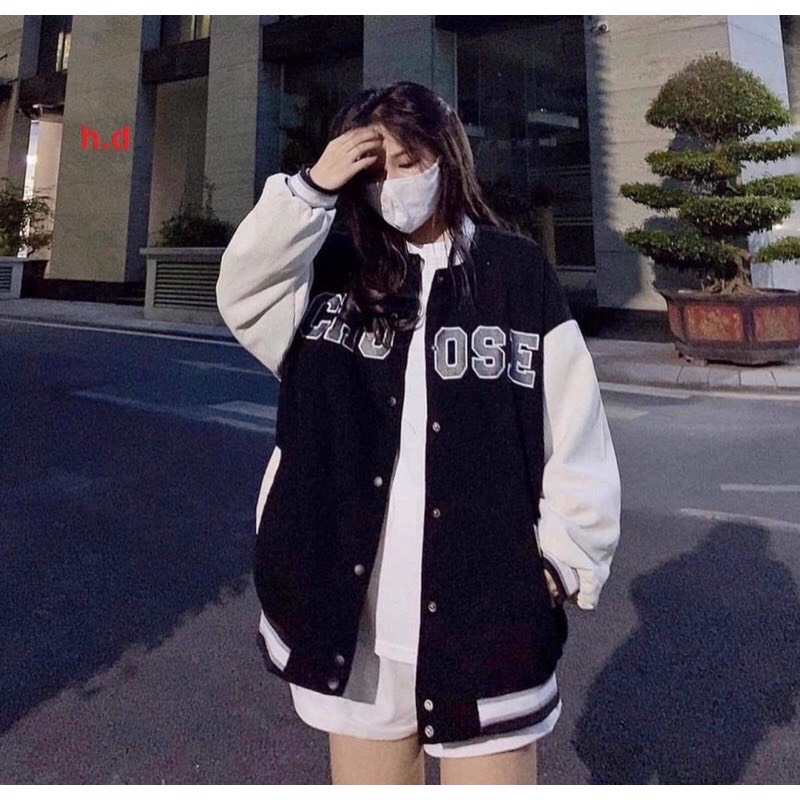 Áo gió BOMBER tay trắng OSE HĐ12