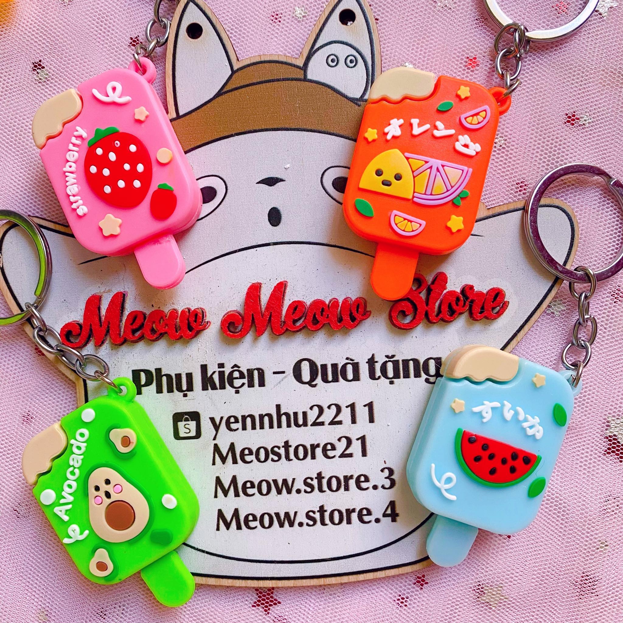 ❣️ảnh thật❣️móc chìa khoá que kem- móc khoá que kem❣️