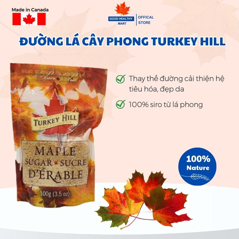 Đường Lá Phong Đường Ăn Kiêng Tự Nhiên Dành Cho Người Tiểu Đường Hư Turkey Hill - 100g