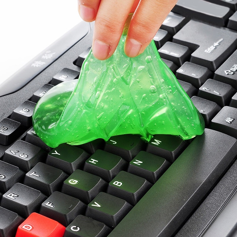 Gel vệ sinh bàn phím máy tính super clear, gel dẻo lăn hút bụi vệ sinh bàn phím laptop