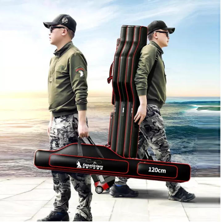 Túi Đựng Cần Câu Cá Cao Cấp 80cm 1m25 2 ngăn 3 ngăn - Sanami Fishing