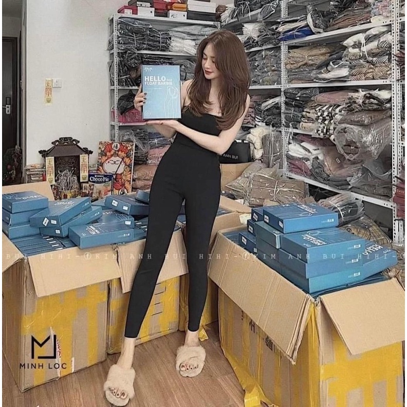 Quần legging nữ, quần dài nữ cap cao ôm bụng, quần legging phong cách hàn quốc size 40-60kg
