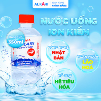 Nước Ion Kiềm, Nước Khoáng Kiềm Cao Cấp Đẹp Da PH9+ ALKARI - Dung tích 350ml