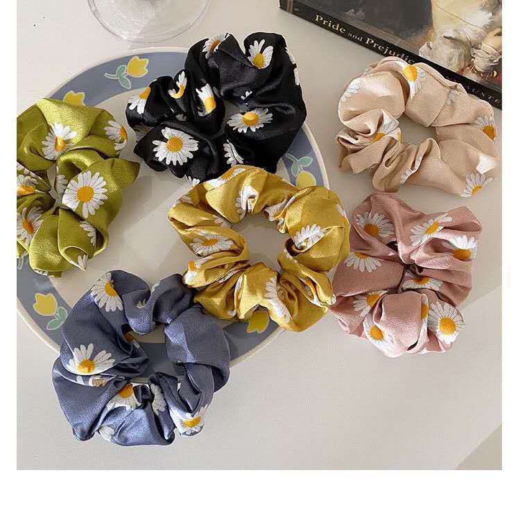 Dây buộc tóc Scrunchie Hoa Cúc Thời Trang