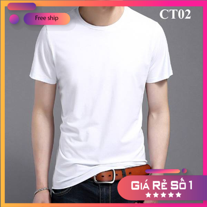[HOT SALE ] Áo thun nam cổ tròn ngắn tay đẹp nhiều màu kiểu dáng thời trang