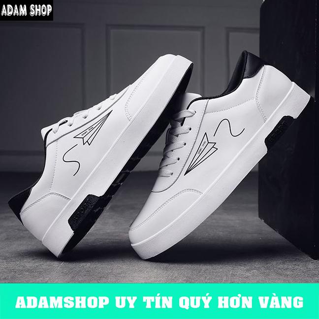 Giày Thể Thao Nam Trắng Cao Cấp (Giá Cực Sốc) - ADAM SHOP(AH)