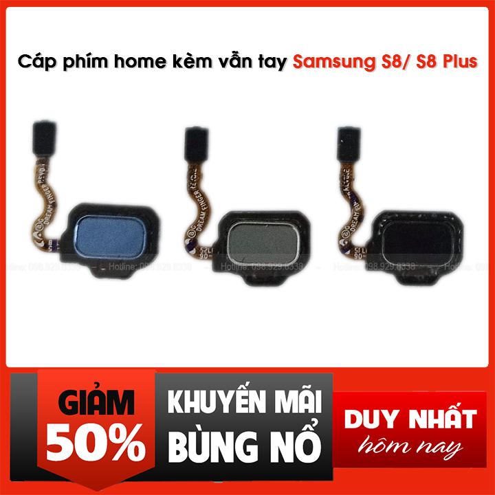 Cáp phím Home kèm vân tay của Samsung Galaxy S8/ S8 Plus - Linh kiện zin bóc máy