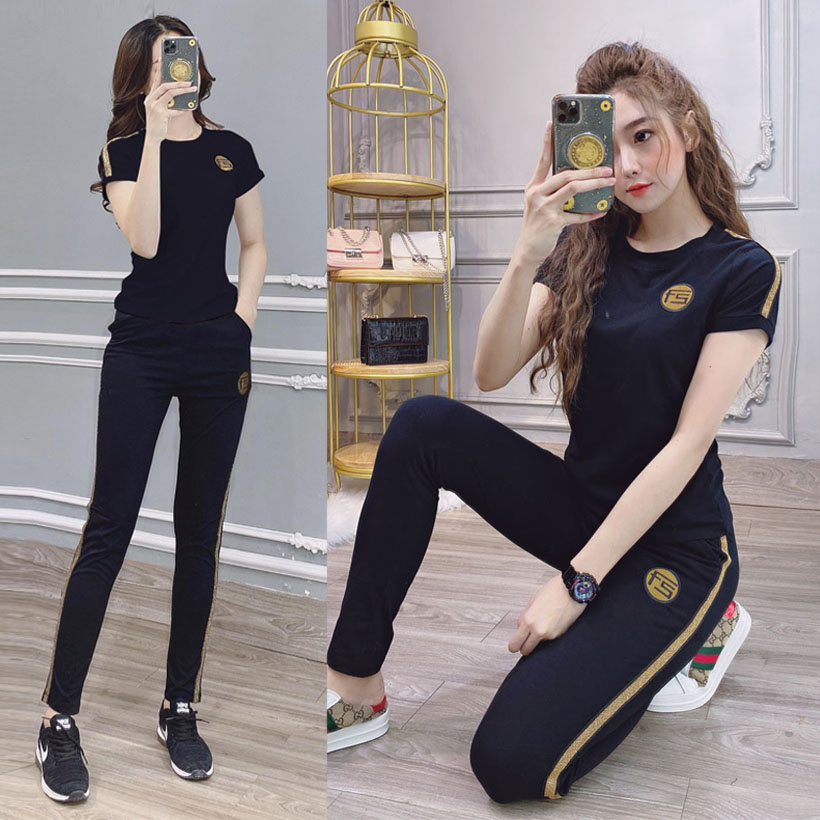 Bộ đồ thể thao thêu logo f5