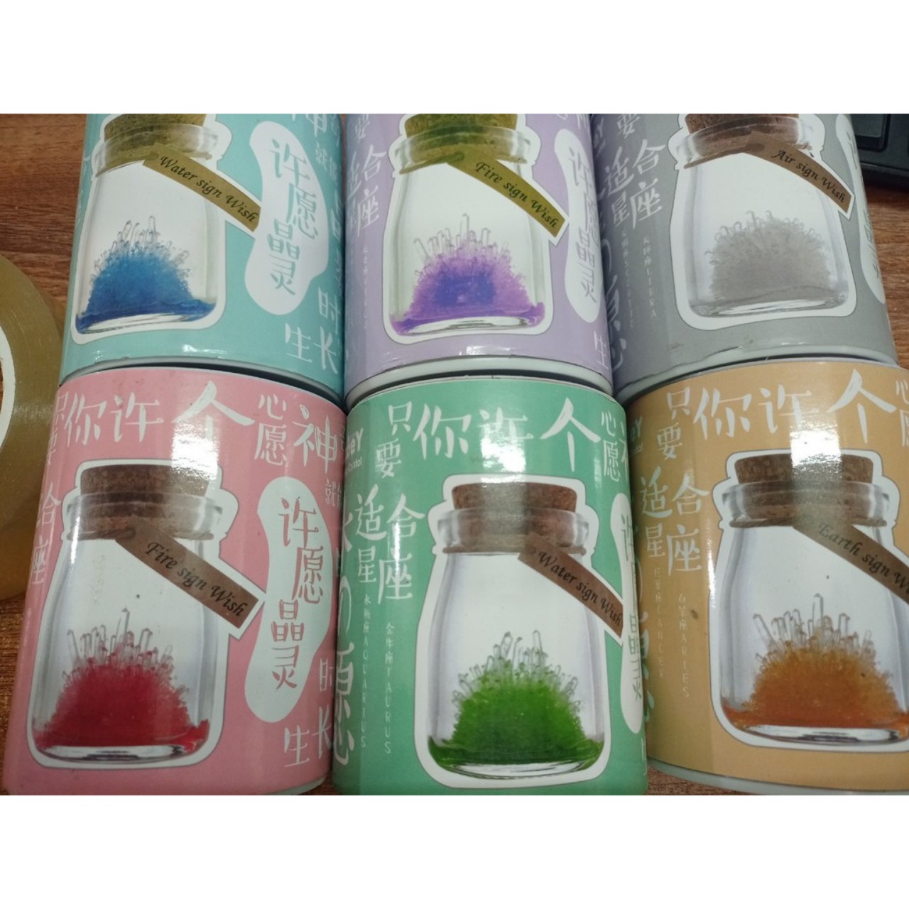 Full bộ đồ chơi nuôi tinh thể KDP / ADP pha lê nhiều màu tùy chọn (Crystal không đèn)