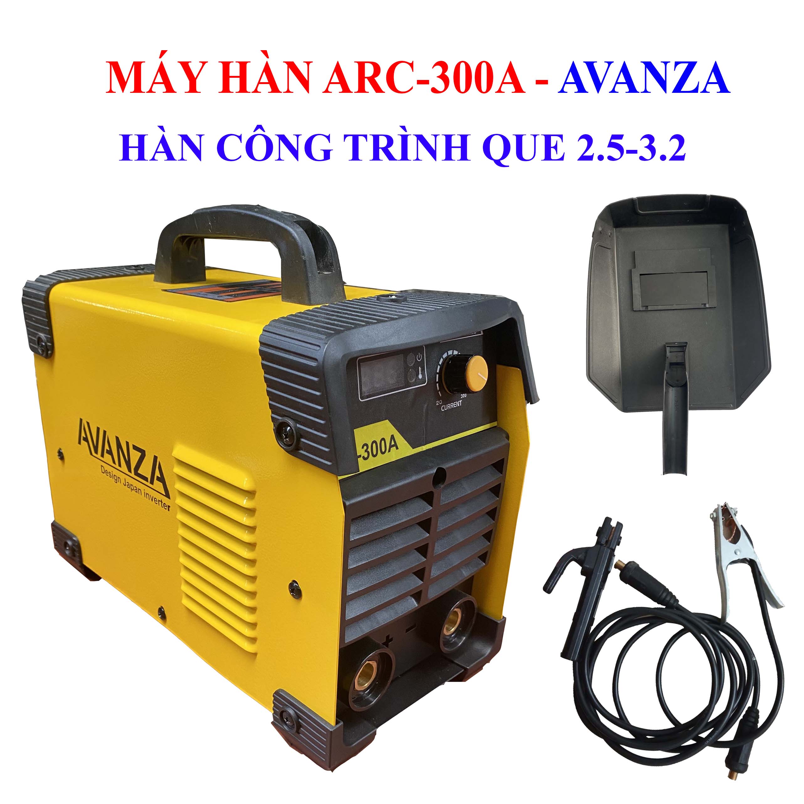 Máy hàn AVANZA arc 300A chính hãng - hàn công trình tặng đầy đủ phụ kiện