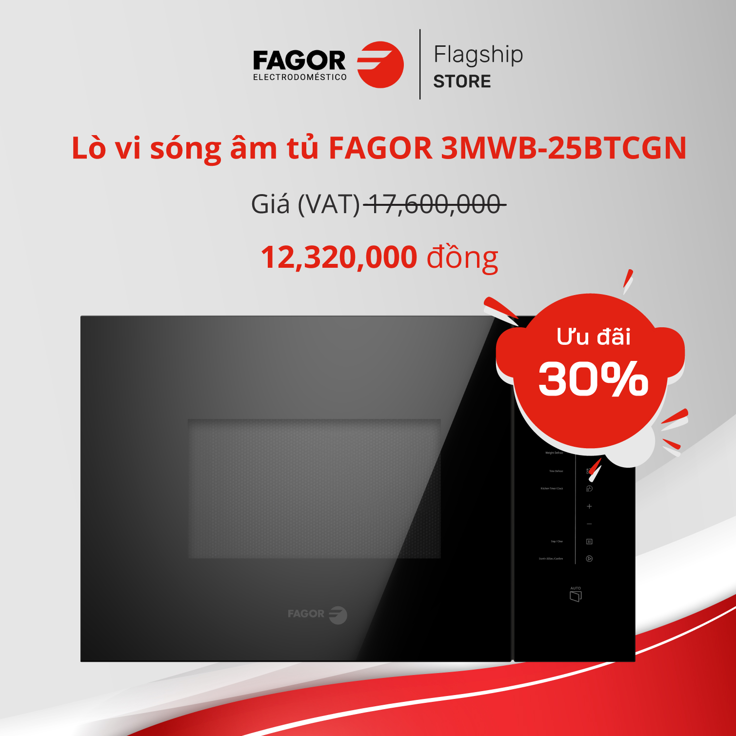 Lò vi sóng âm tủ FAGOR 3MWB-25BTCGN