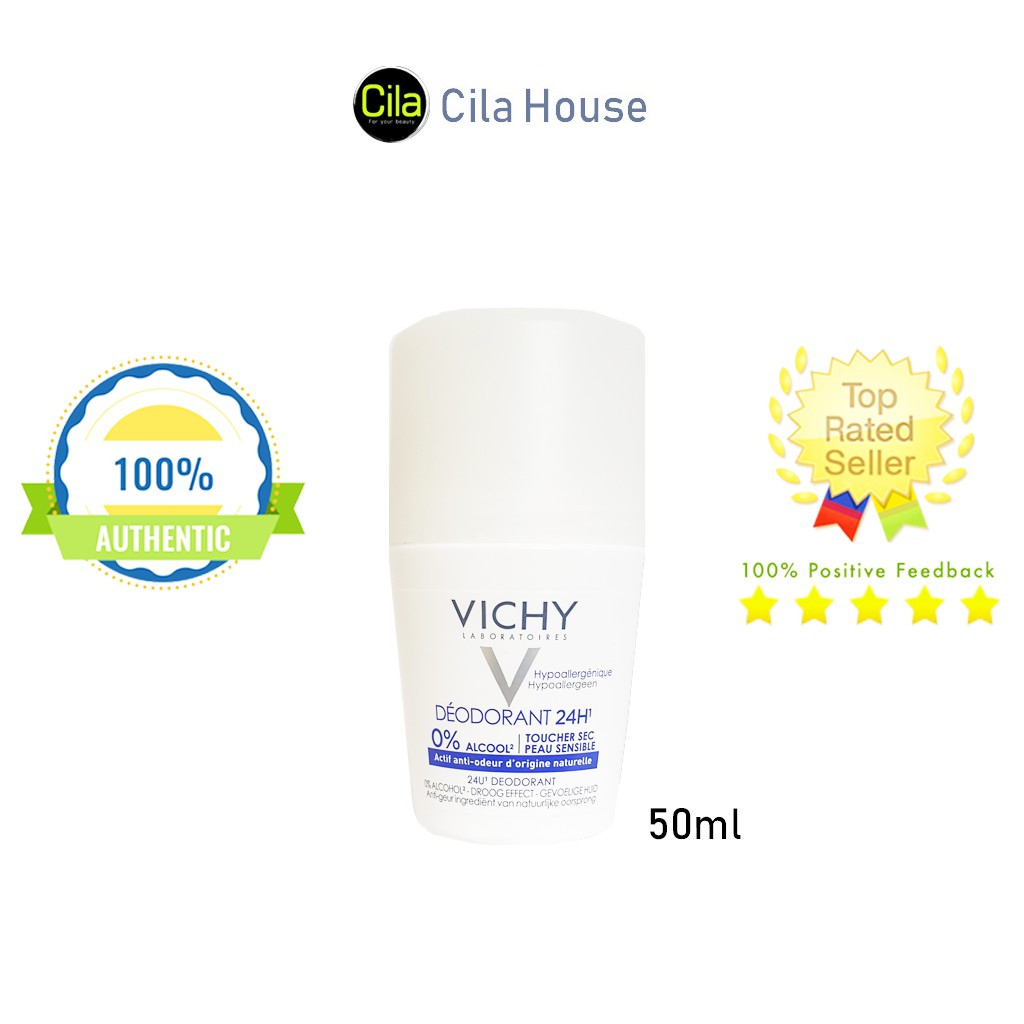 Lăn khử mùi vichy deodorant 24h toucher sec - cila house